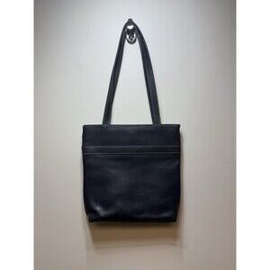 Esprit Women Shoulder Crossbody Bag Medium Sized Blue Purse Vintage Leather